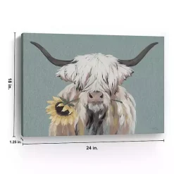 Sale Kirklands Home Ellie with a Sunflower Canvas Art Print, 24x18 in.
