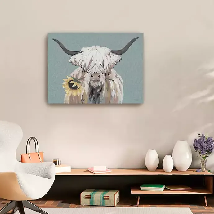 Discount Kirklands Home Ellie with a Sunflower Canvas Art Print, 32x24 in.