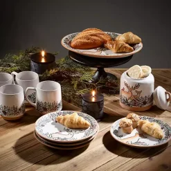 Best Kirklands Home Embossed Woodland Christmas Mugs, Set of 4