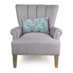 Best Kirklands Home Embroidered Tropical Shells Lumbar Pillow