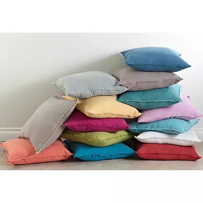 Outlet Kirklands Home Emerald Fringed Edge Pillow Green