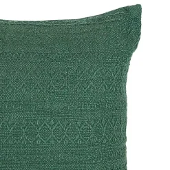 Discount Kirklands Home Emerald Woven Geo Stripe Indoor/Outdoor Pillow Green
