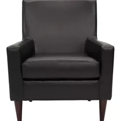 Hot Kirklands Home Emma Faux Leather Accent Chair Black