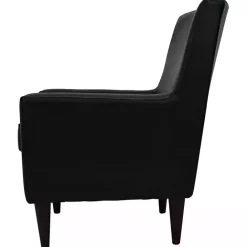 Hot Kirklands Home Emma Faux Leather Accent Chair Black
