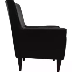 Hot Kirklands Home Emma Faux Leather Accent Chair Black