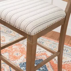 Discount Kirklands Home Emma Bar Stool with Nailhead Trim Gray