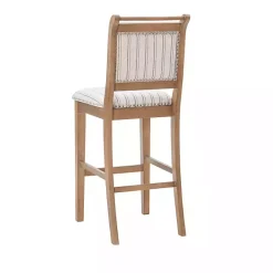 Discount Kirklands Home Emma Bar Stool with Nailhead Trim Gray