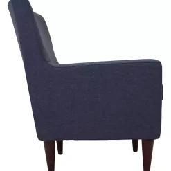Discount Kirklands Home Emma Navy Upholstered Accent Chair Blue