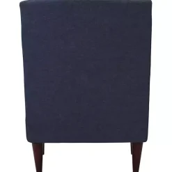 Discount Kirklands Home Emma Navy Upholstered Accent Chair Blue