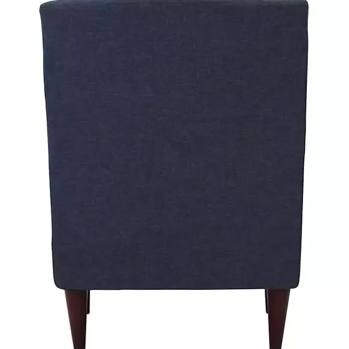 Discount Kirklands Home Emma Navy Upholstered Accent Chair Blue