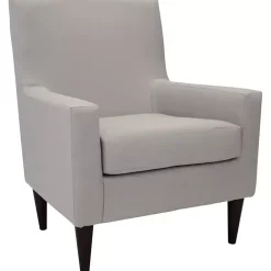 Outlet Kirklands Home Emma Oatmeal Upholstered Accent Chair Ivory