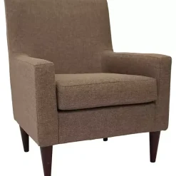Kirklands Home Emma Pecan Upholstered Accent Chair Brown
