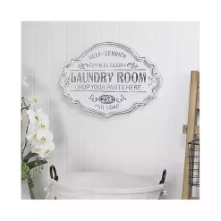 Sale Kirklands Home Enamel Laundry Room Wall Plaque