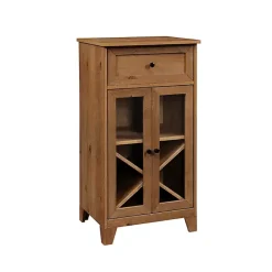 Outlet Kirklands Home English Oak Double Door Reeves Cabinet Brown