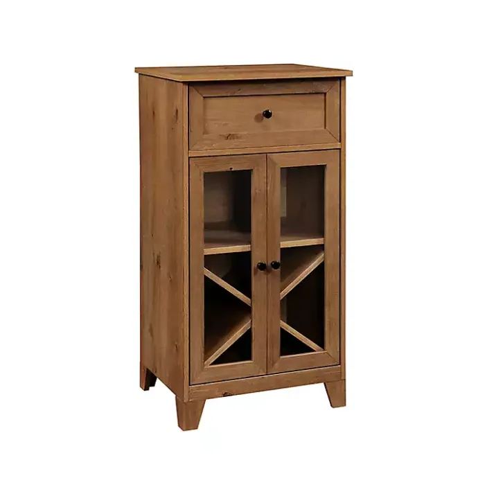 Outlet Kirklands Home English Oak Double Door Reeves Cabinet Brown