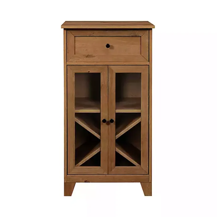 Outlet Kirklands Home English Oak Double Door Reeves Cabinet Brown