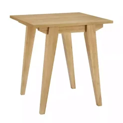 Kirklands Home English Oak Wood Minimalist Accent Table Tan