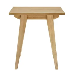 Kirklands Home English Oak Wood Minimalist Accent Table Tan