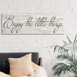 Outlet Kirklands Home Enjoy the Little Things Canvas Art Print, 48x16