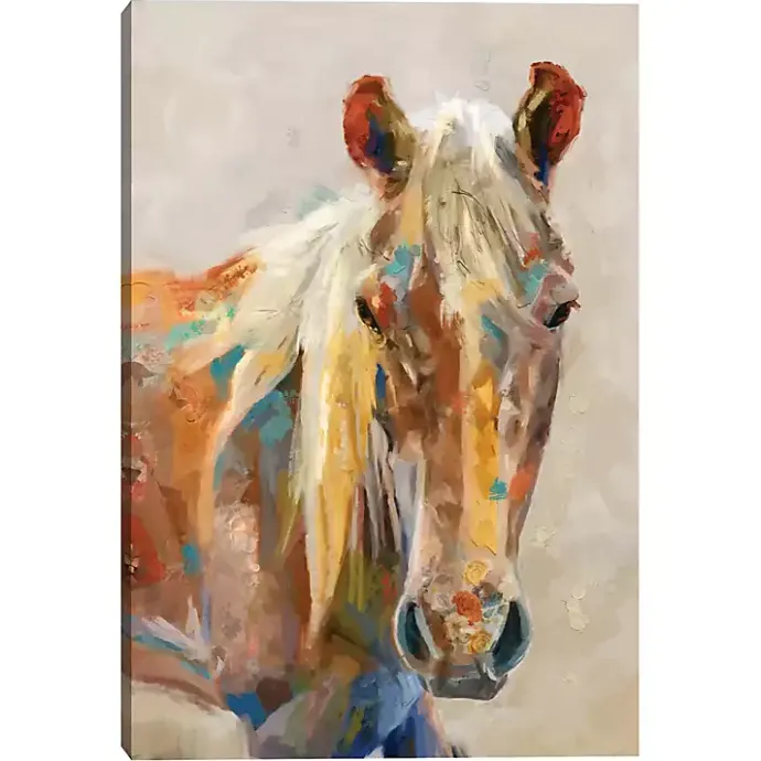 Kirklands Home Equine Colors Portrait Canvas Art Print, 24x36 in.