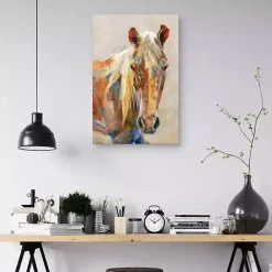 Kirklands Home Equine Colors Portrait Canvas Art Print, 24x36 in.