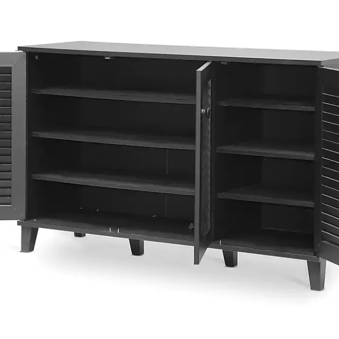 Outlet Kirklands Home Espresso 3-Door Wood Cabinet Brown