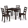 Discount Kirklands Home Espresso Wood Brooke 5-pc. Dining Furniture Set