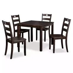 Discount Kirklands Home Espresso Wood Brooke 5-pc. Dining Furniture Set