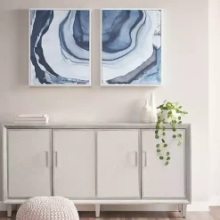 Online Kirklands Home Ethereal Framed Canvas Art Print, Set of 2 Blue