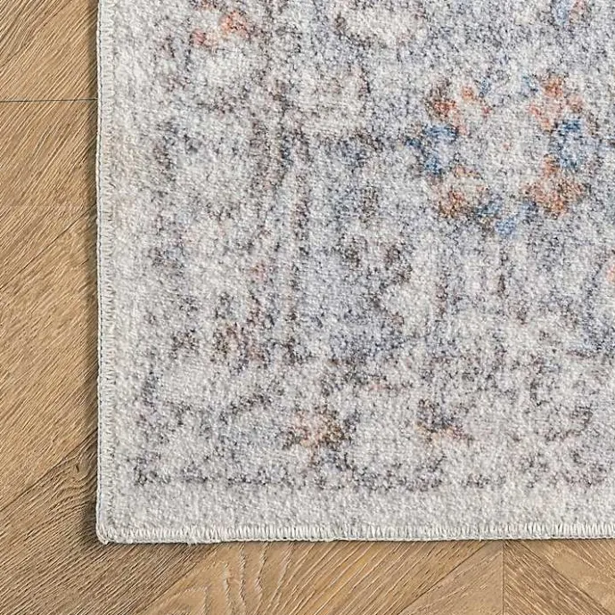 Sale Kirklands Home Etta Distressed Vintage Washable Area Rug, 5x8