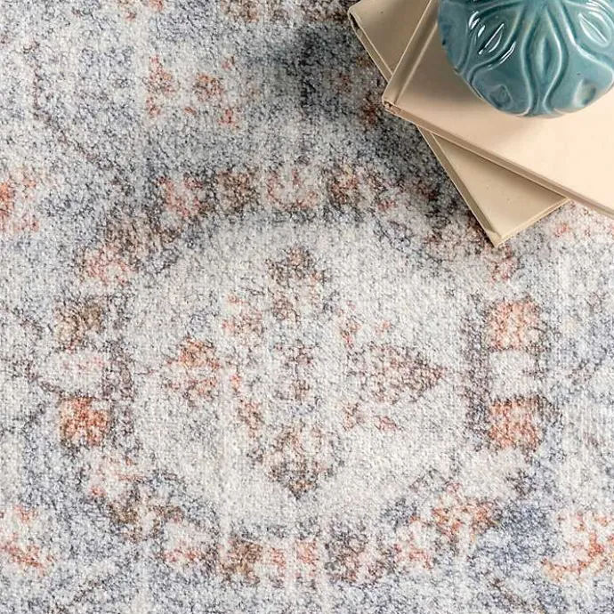 Sale Kirklands Home Etta Distressed Vintage Washable Area Rug, 5x8