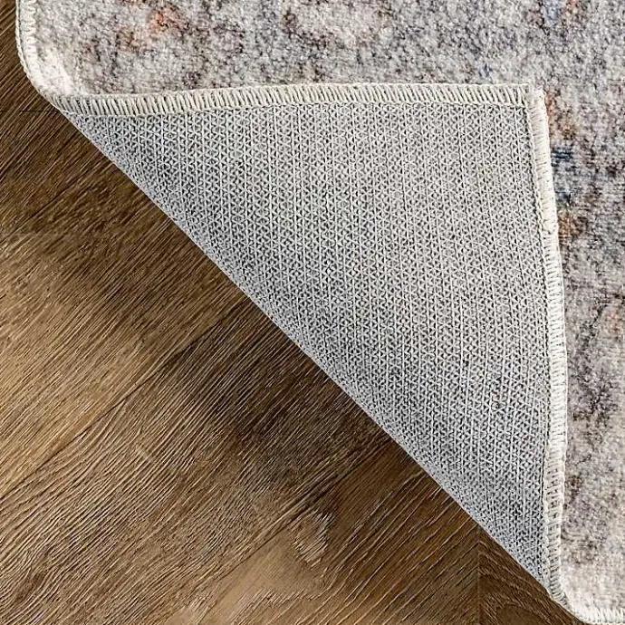 Sale Kirklands Home Etta Distressed Vintage Washable Area Rug, 5x8