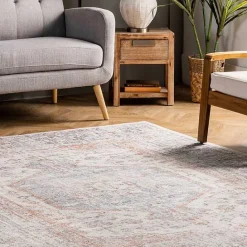 Sale Kirklands Home Etta Distressed Vintage Washable Area Rug, 5x8