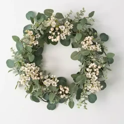 Sale Kirklands Home Eucalyptus and Wax Flower Wreath