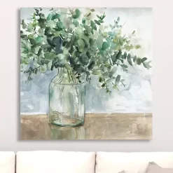 Outlet Kirklands Home Eucalyptus Bouquet Giclee Canvas Print, 30x30 in.