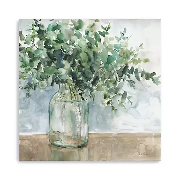 Discount Kirklands Home Eucalyptus Bouquet Giclee Canvas Print, 40x40 in.