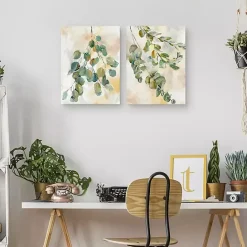 Discount Kirklands Home Eucalyptus I & II Canvas Art Prints, Set of 2