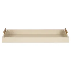 Outlet Kirklands Home Evelyn Cream Narrow Decorative Tray Ivory