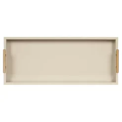 Outlet Kirklands Home Evelyn Cream Narrow Decorative Tray Ivory