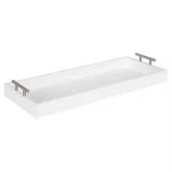 Clearance Kirklands Home Evelyn Narrow Decorative Tray White