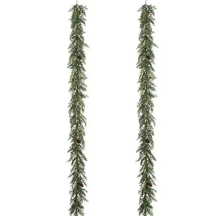 Best Kirklands Home Ever Abrovitae Garlands, Set of 2 Green