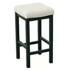 Kirklands Home Evergreen and White Counter Stools, Set of 2