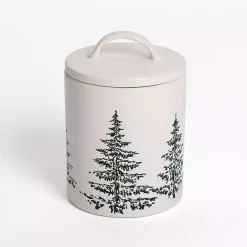 New Kirklands Home Evergreen Ceramic Canister