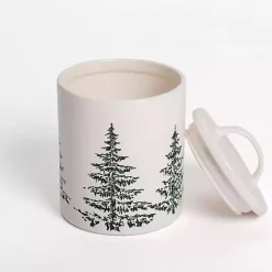 New Kirklands Home Evergreen Ceramic Canister