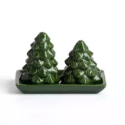 Online Kirklands Home Ever Shaped 3-pc. Salt and Pepper Shaker Set Green