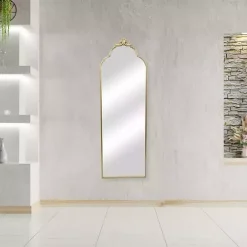 Discount Kirklands Home Everlaine Modern Victorian Leaner Mirror Gold