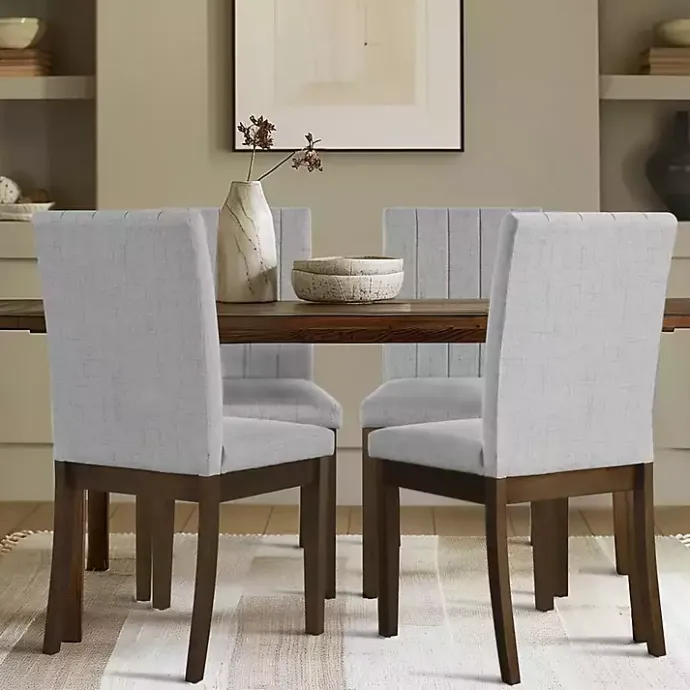 Hot Kirklands Home Everly Upholstered Dining Chairs, Set of 2 Gray