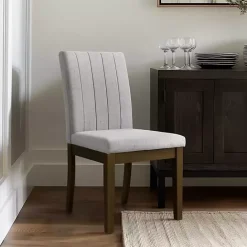 Hot Kirklands Home Everly Upholstered Dining Chairs, Set of 2 Gray