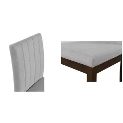 Hot Kirklands Home Everly Upholstered Dining Chairs, Set of 2 Gray