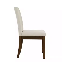 Best Kirklands Home Everly Taupe Upholstered Dining Chairs, Set of 2 Tan